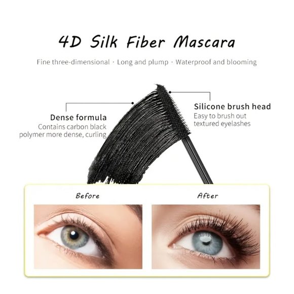 Royal Queen Crown Style Scepter Rhinestone Mascara - Waterproof, Smudge-Proof 4D - Picture 7 of 7